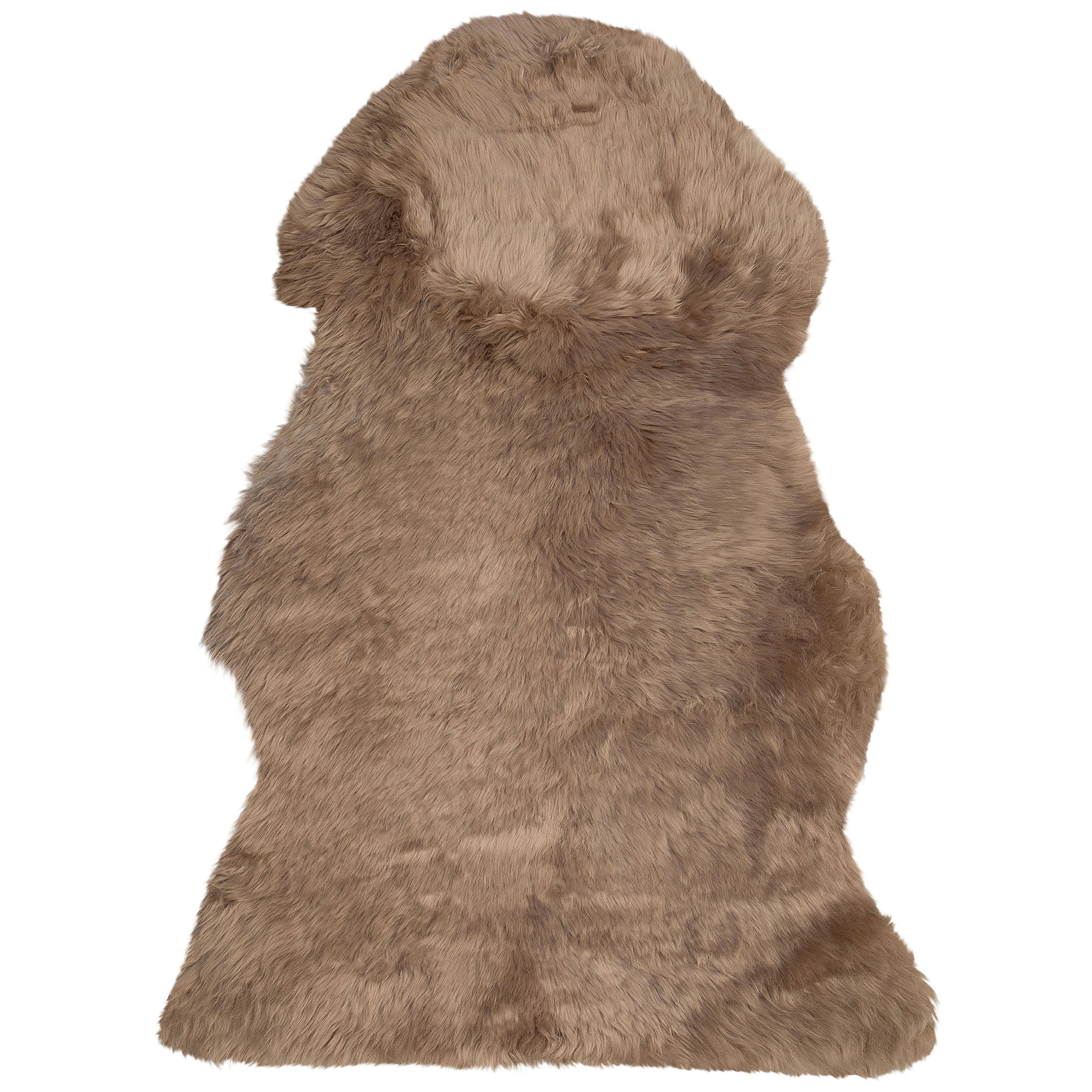 Peau de mouton marron M