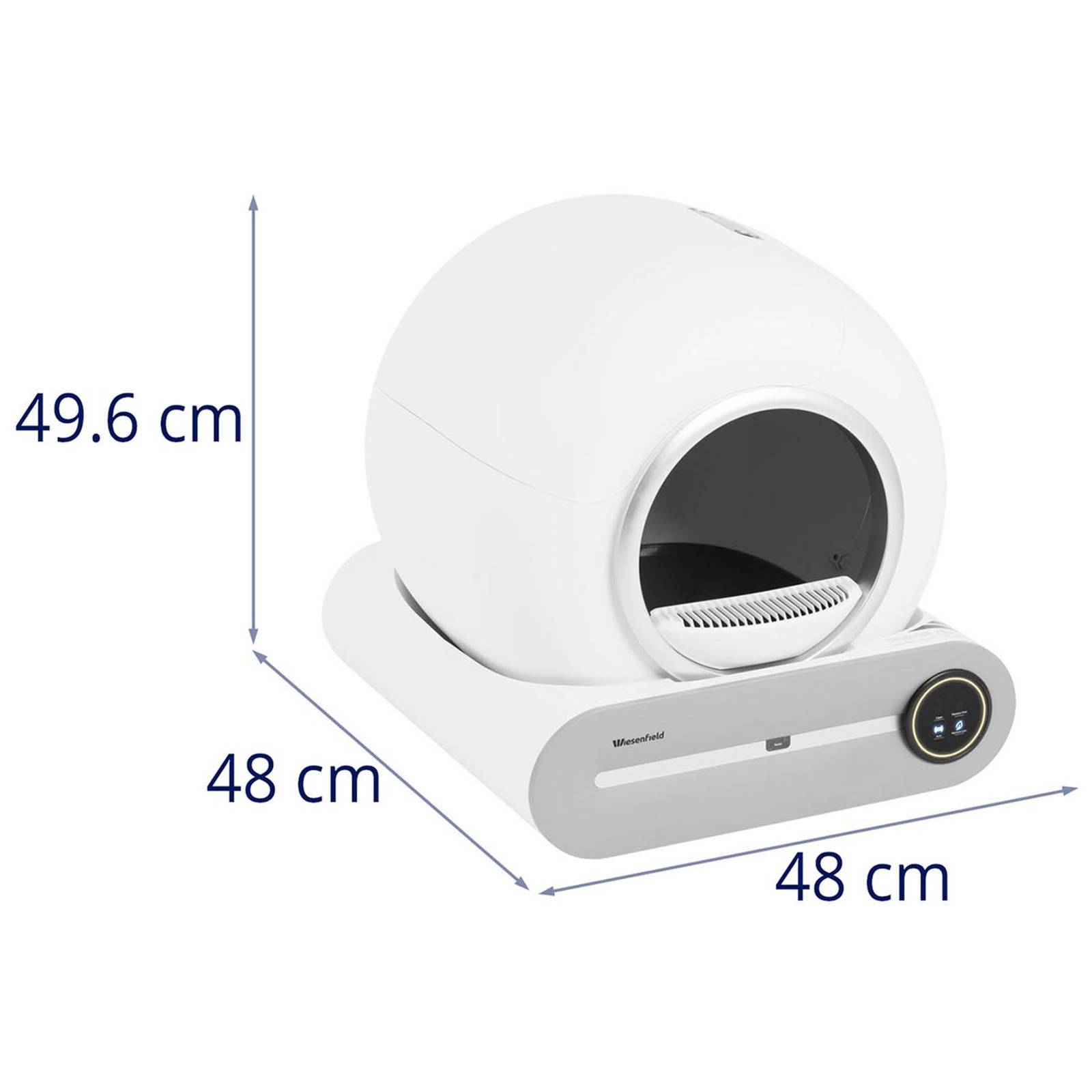 Arenero autolimpiable - control por app - abertura de Ø 25 cm - esterilización por plasma - 3