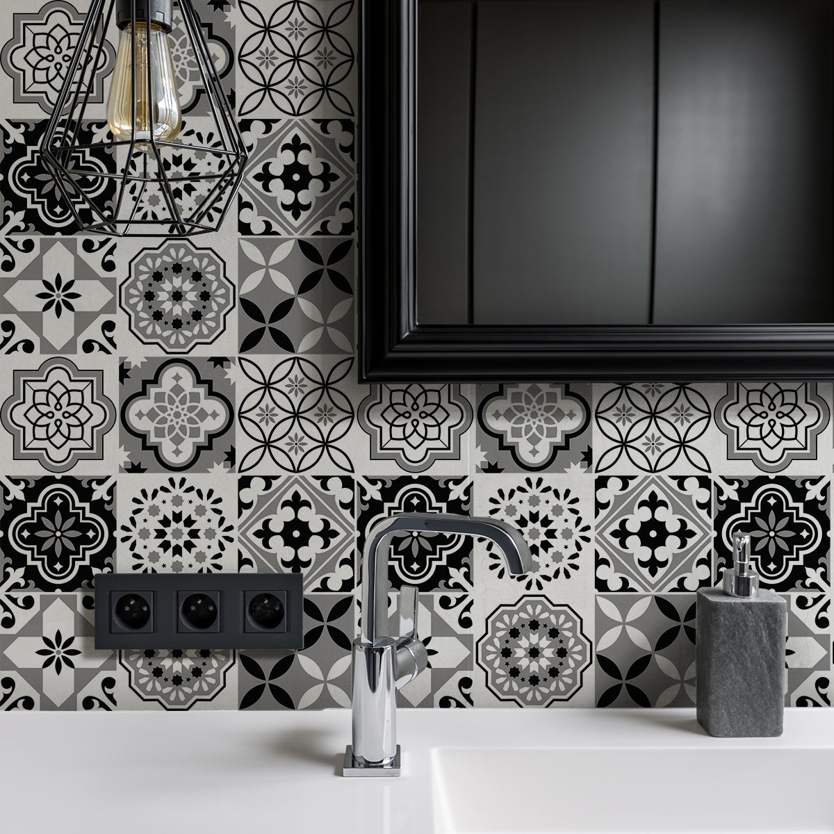 9 adesivi piastrelle azulejos conreza - Sticker adesivo - adesivi murali - 9stickers15x15cm - 5