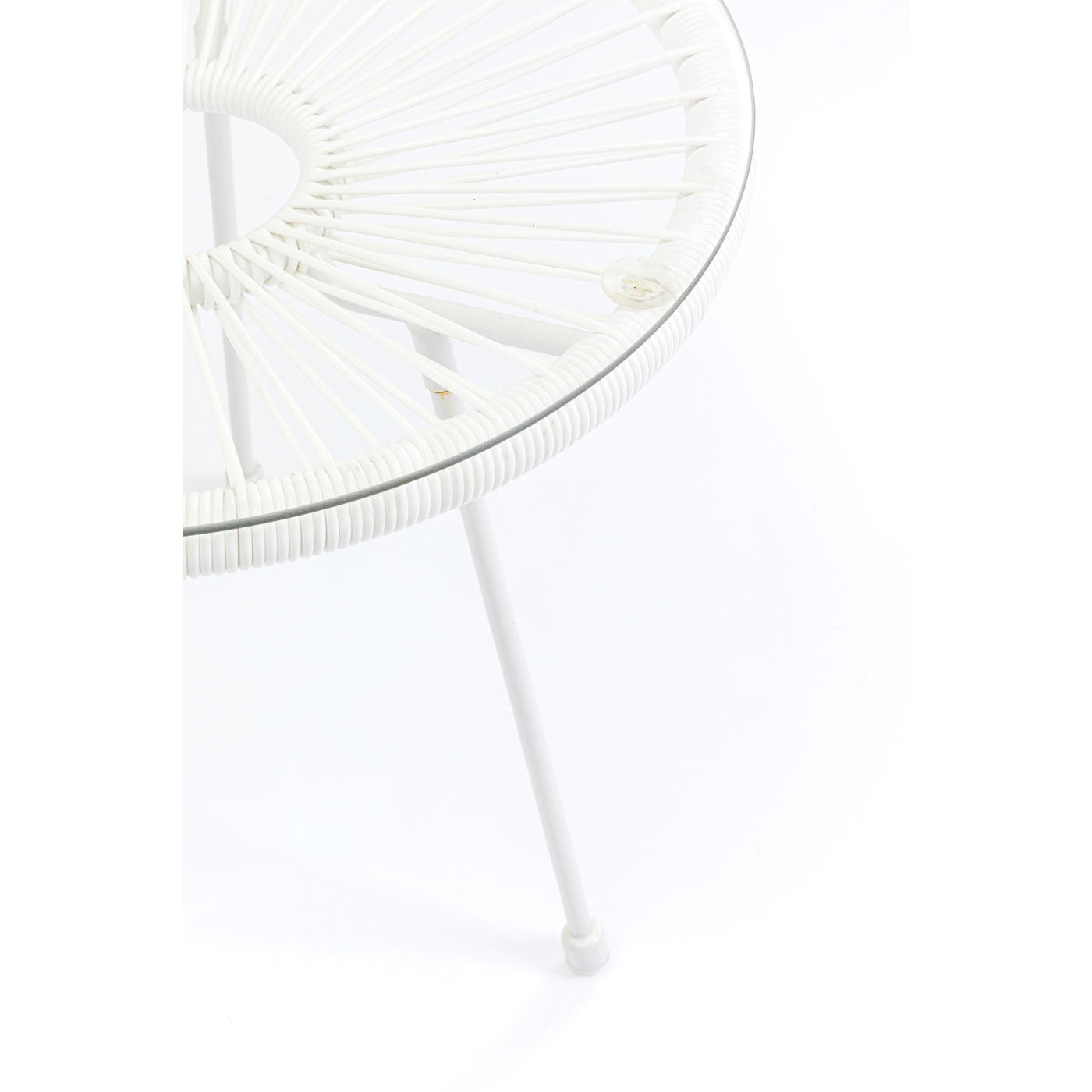 Table d'appoint Acapulco Mono blanche Kare Design - 3