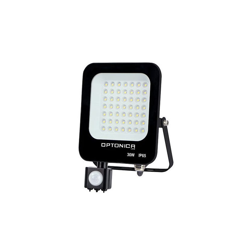 Projecteur LED 30W - Détecteur PIR - 2650lm - IP44 - Noir - Aluminium Projecteur LED 30W - Détecteur PIR - 2650lm - IP44 - Noir - Aluminium