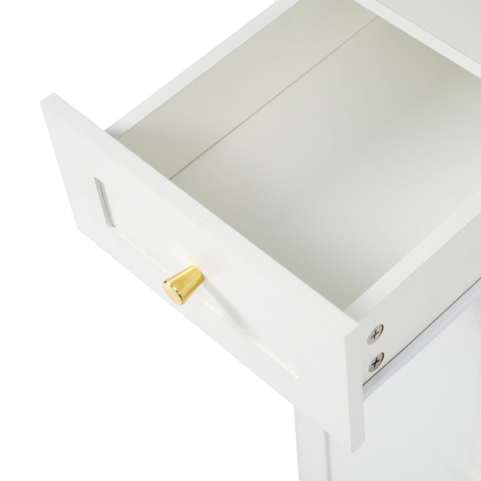Vestiaire d'entree&nbsp;110×37×180 cm, ensemble d'armoire avec banc à chaussures, 4 crochets, 6 portes et 2 tiroirs, blanc - 6