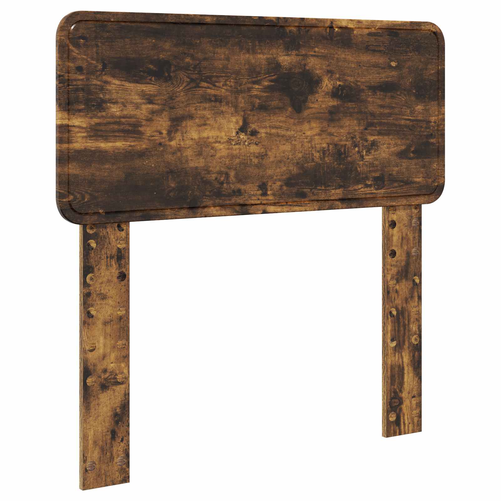 Lit de rangement chêne fumé 90 x 190 cm panneau de bois - 7