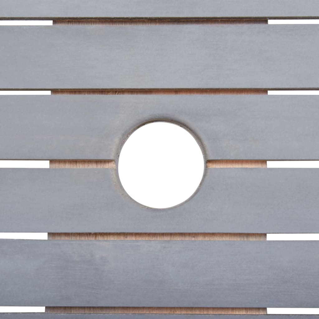 Mobile da pranzo da giardino 7 pezzi in legno massello di acacia grigio 02_0014808 - 5