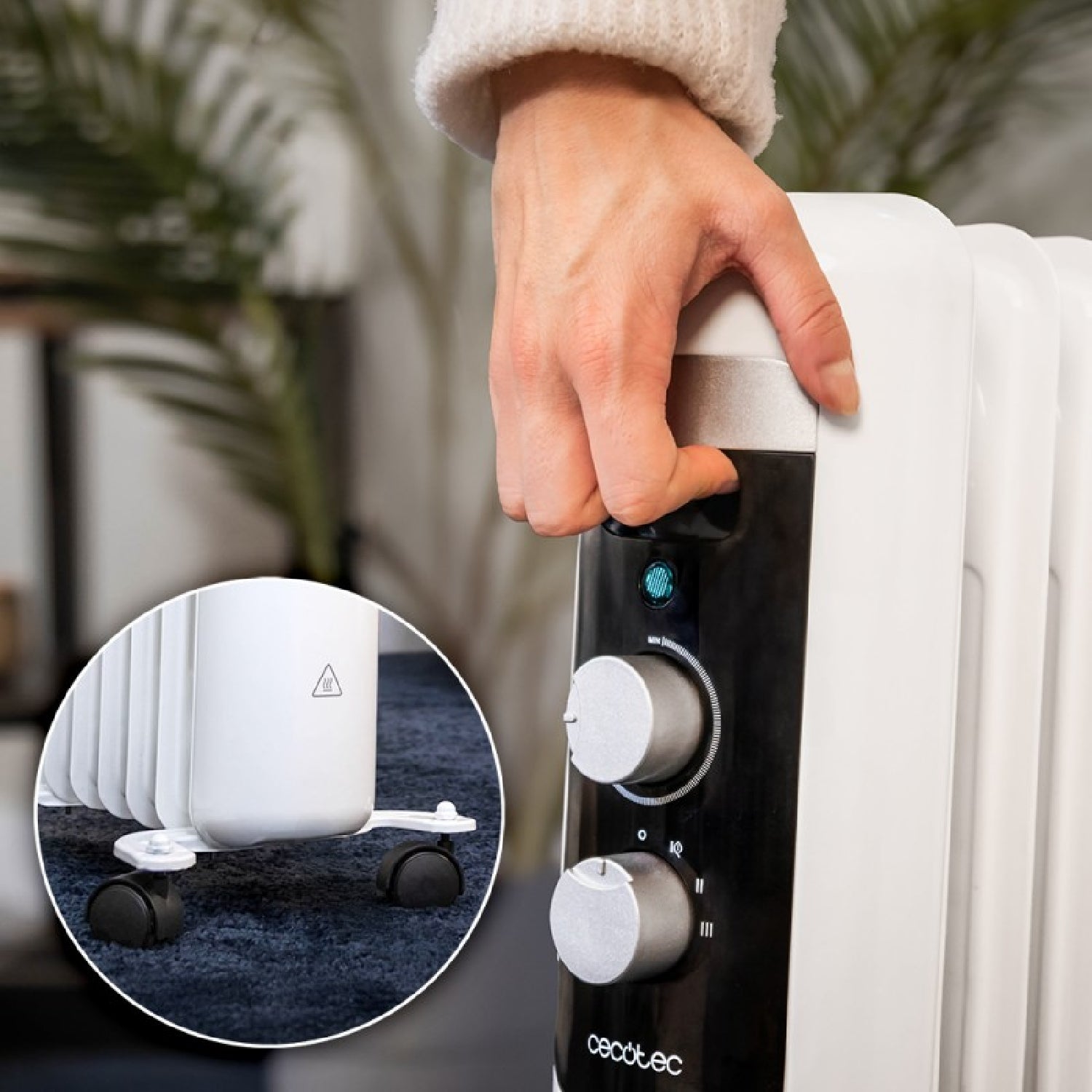 Radiador 7 Elementos Bajo Consumo 1500 W ReadyWarm 750 Space White CECOTEC A01_EU01_100573 - 4