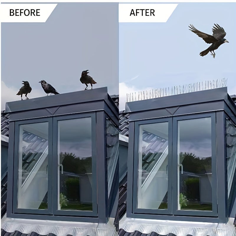 10PCS 50cm Bird Repellent Spikes Spikes Pigeon Repellent Spikes Ties Bird Protection Spikes for Roof - 6