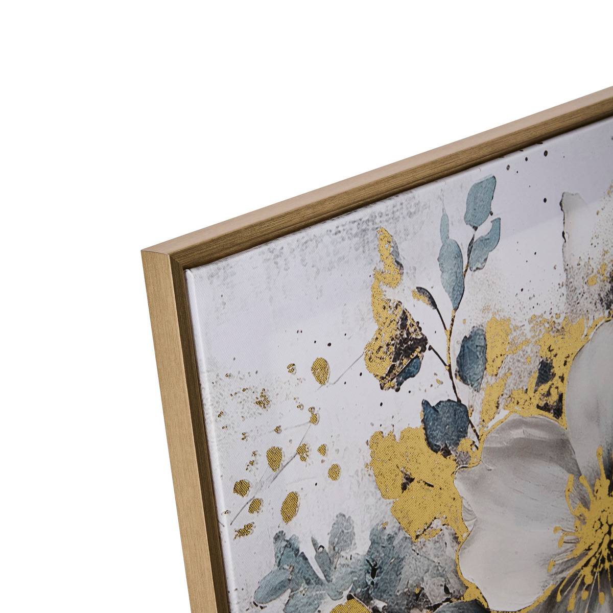 Toile Imprimée Encadrée Jiho Bleu 50x50cm Modèle A - Atmosphera Créateur d'intérieur - 2