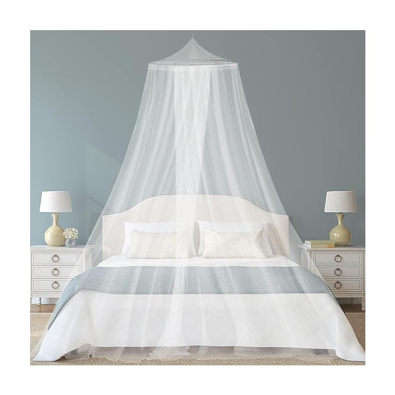Moskitiera do łóżka, baldachim, moskitiera na łóżko pojedyncze/podwójne, moskitiera na łóżko dla dorosłych/dzieci, 0,6 x 2,5 x 12 m