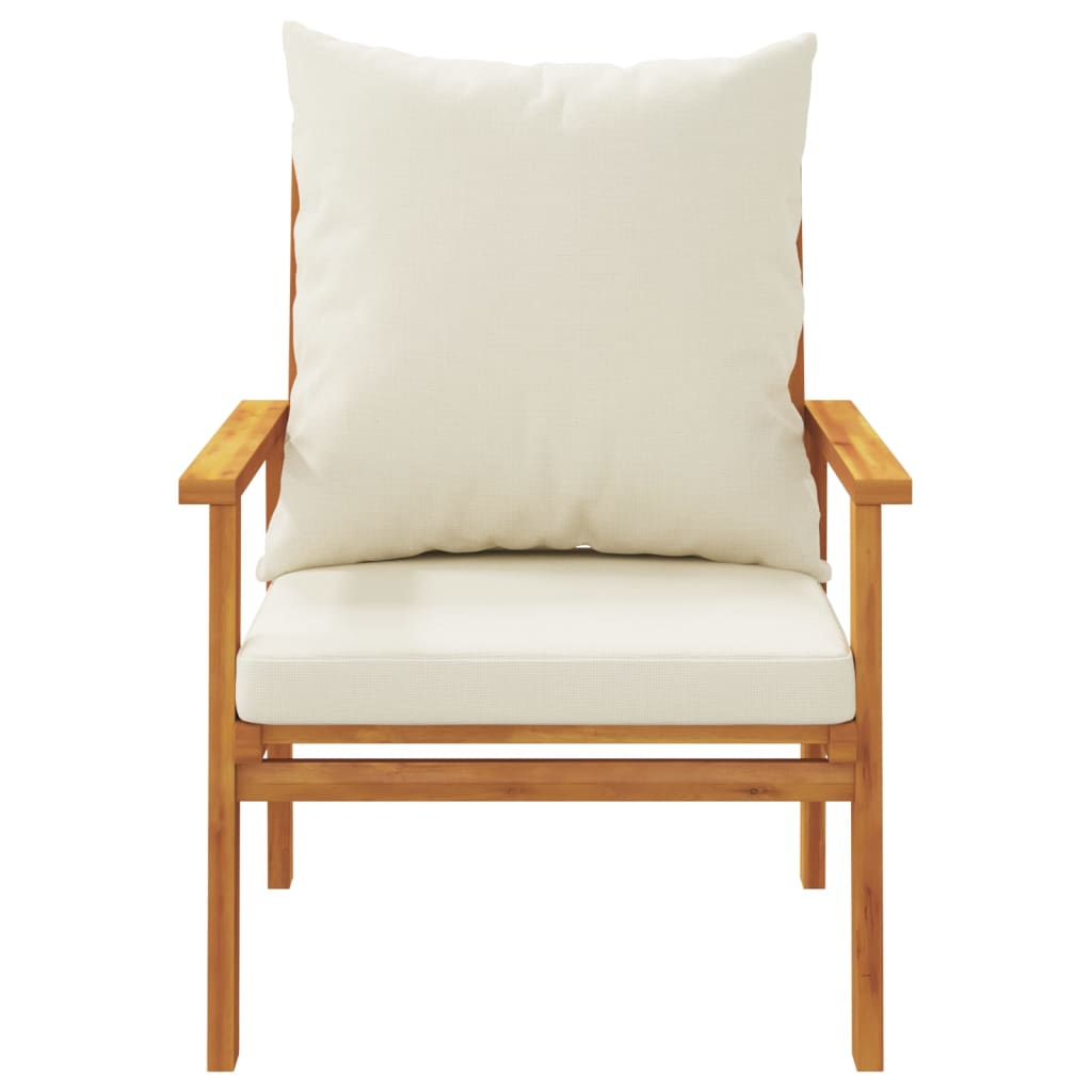 Salon bas de jardin en bois Marron 2 personnes - 6