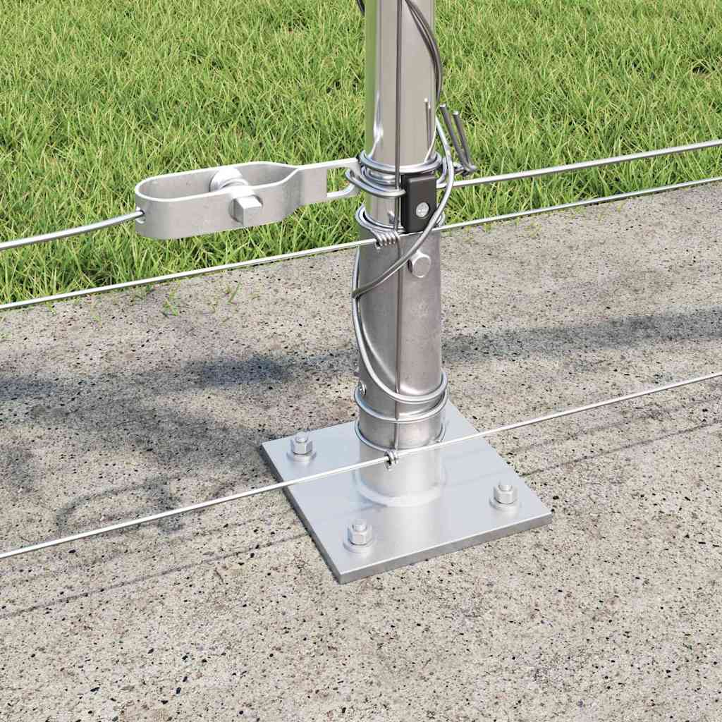 Clôture en fil soudé avec base en béton, pour le jardin, 100 × 0,8 m ...