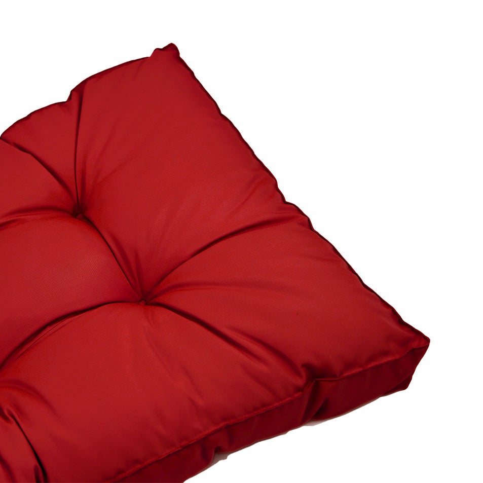 Coussins pour salon de jardin capitonné 60x60cm rouge - 8