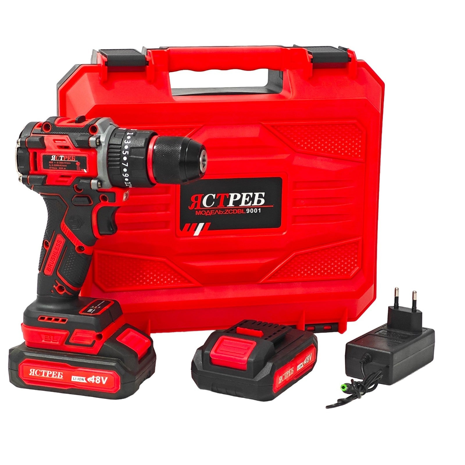 Masina de gaurit si insurubat DDT JCTPEB HLP10-9002, 48V Brushless, Cuplu reglabil, Valiza inclusa