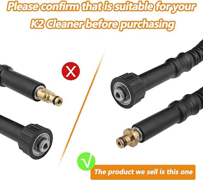 Tuyau haute pression de rechange de 6 m,raccord 10 mm x M22,raccord de tuyau pour le nettoyeur haute pression Kärcher K2 (ancien modèle). - 3