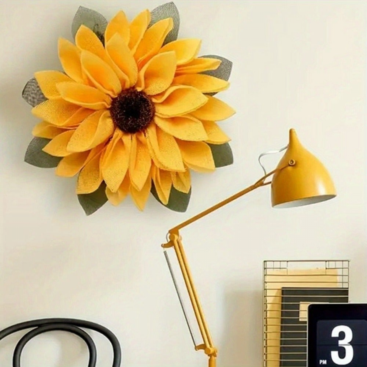 Couronnes de Printemps pour Porte d'Entrée, Couronne de Fleurs Artificielles Colorées de 19 Pouces pour Cour Extérieure et Décoration de Mariage de Pâques