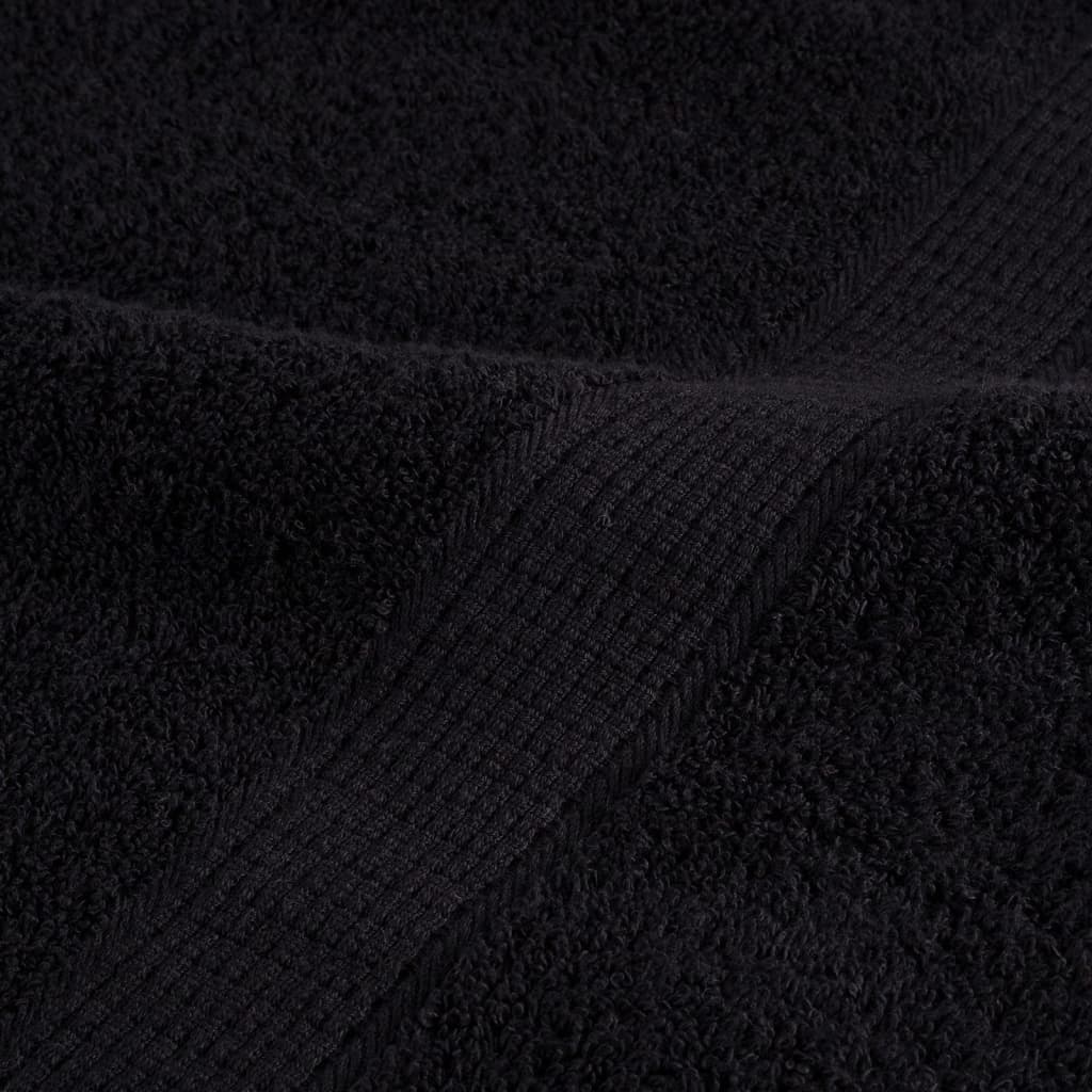 Set ASciugamani SOLUND 8 pz Neri 600 gsm vidaXL - 4