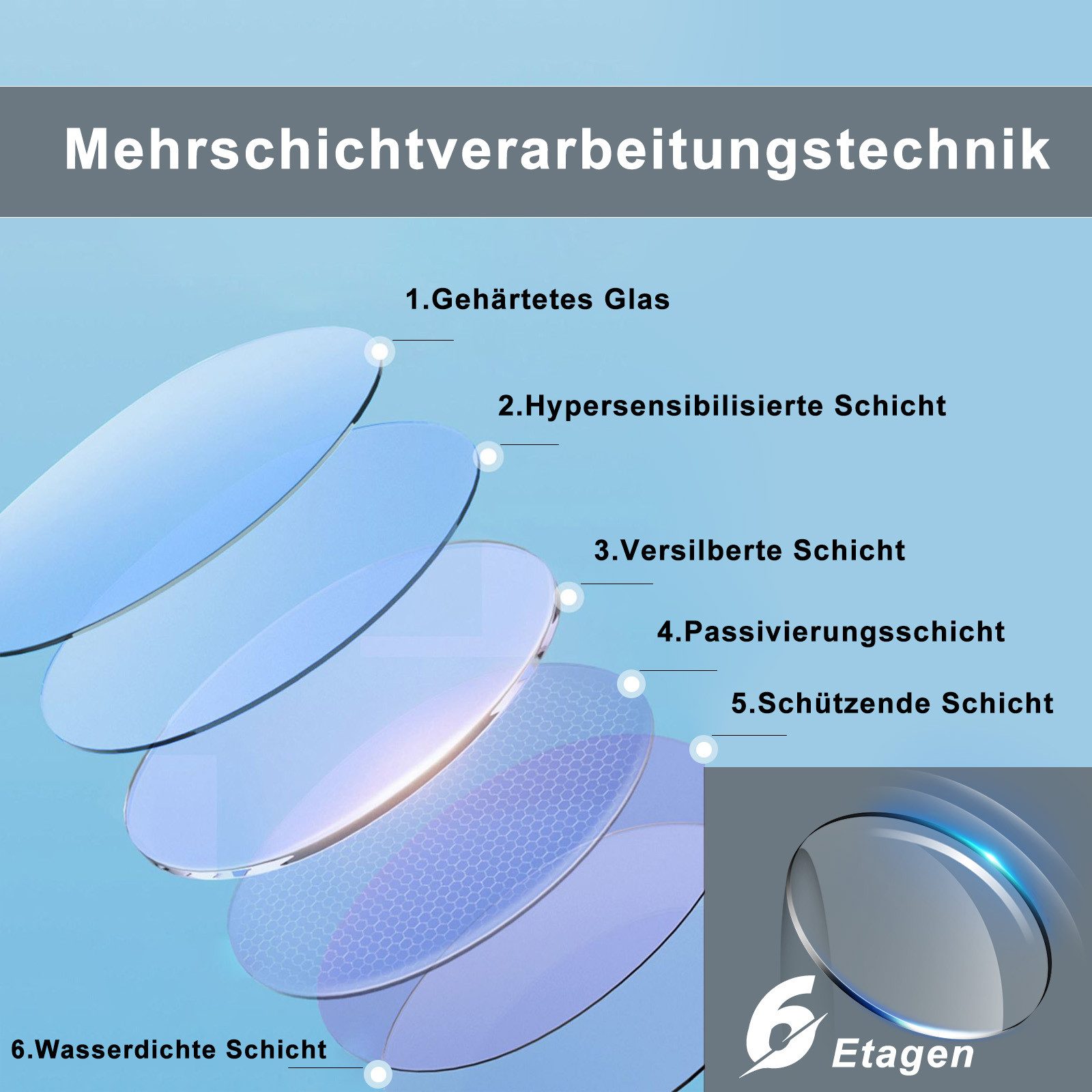 Miroir de salle de bain NETTLIFE avec éclairage rond 50 cm Miroir de salle de bain Miroir mural LED avec fonction tactile - 8