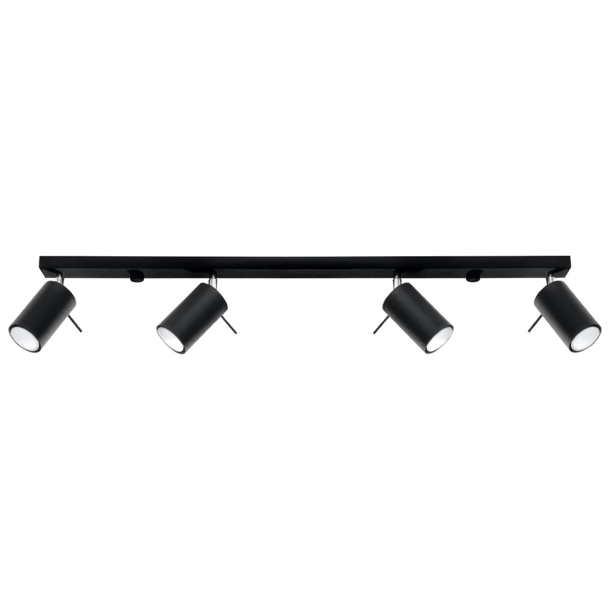 Reflektor sufitowy spot natynkowy Ring listwa czarny-chromowany 4xGU10x40W wym: 81 x 16 cm metal Sollux Lighting