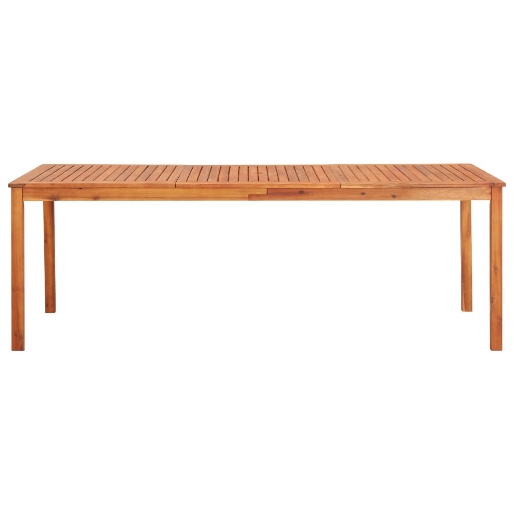 Table de jardin acacia massif clair Lilis 215 cm - 2