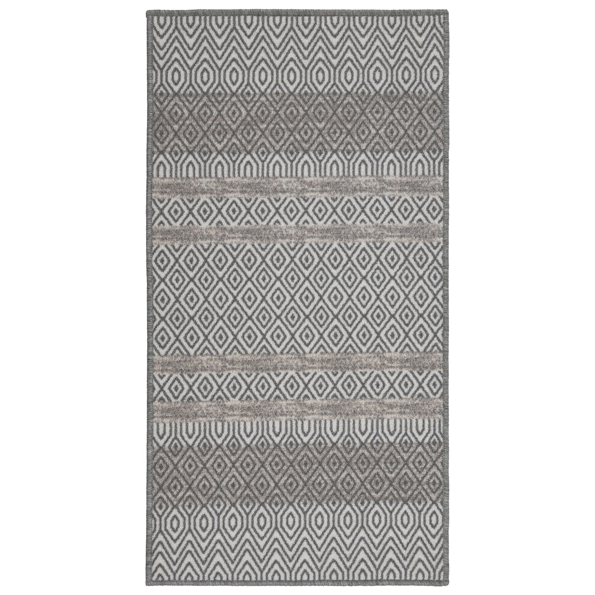 Chodnik antypoślizgowy Vita 80x150 cm Geometryczny szary