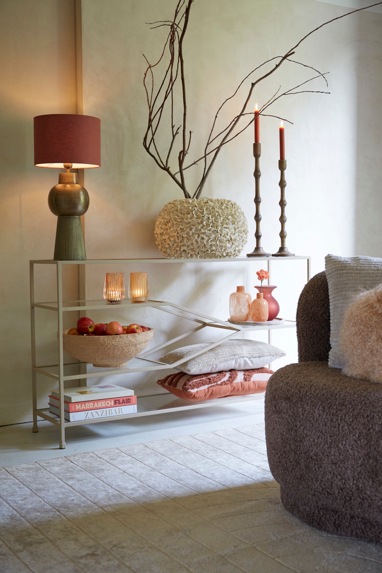 Vaso deco Phylia crema - Ø48x30 cm - 4