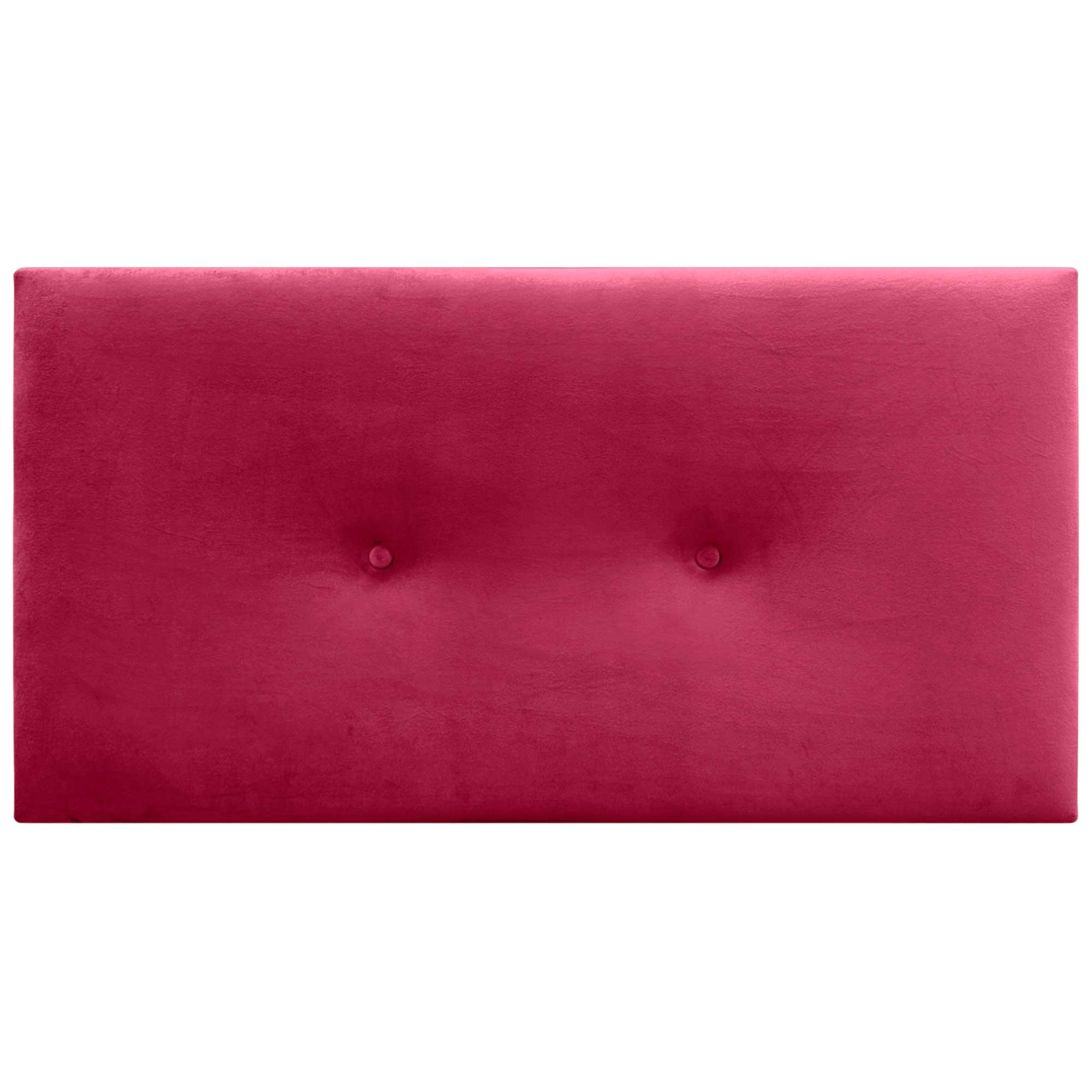 DHOME Testiera in velluto liscio con bottoni alta gamma moderna testiera imbottita per letto di lusso (Rosso, 95x50cm) - 3