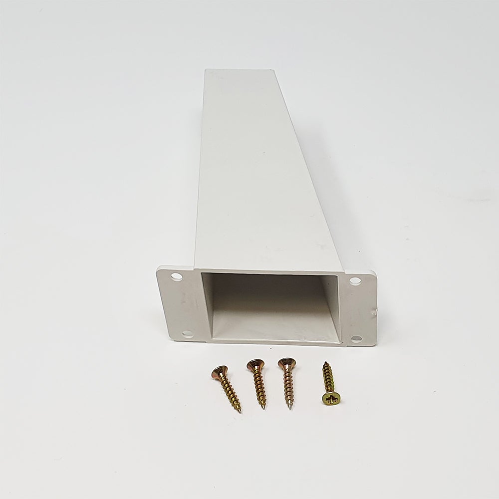 4un. Pied de meuble incliné scandinave pied nordique en résine plastique ABS blanche ANTI-HUMIDITÉ. Hauteur 120mm - 2