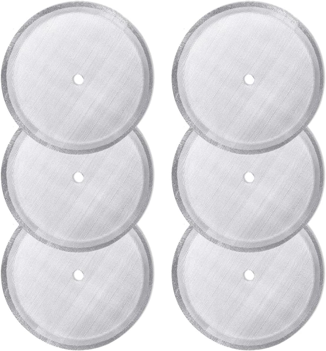 Zestaw 6 wymiennych filtrów sitkowych do French Press, wielokrotnego użytku filtry siatkowe ze stali nierdzewnej do ekspresów tłokowych