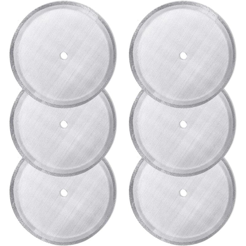 Zestaw 6 wymiennych filtrów sitkowych do French Press, wielokrotnego użytku filtry siatkowe ze stali nierdzewnej do ekspresów tłokowych