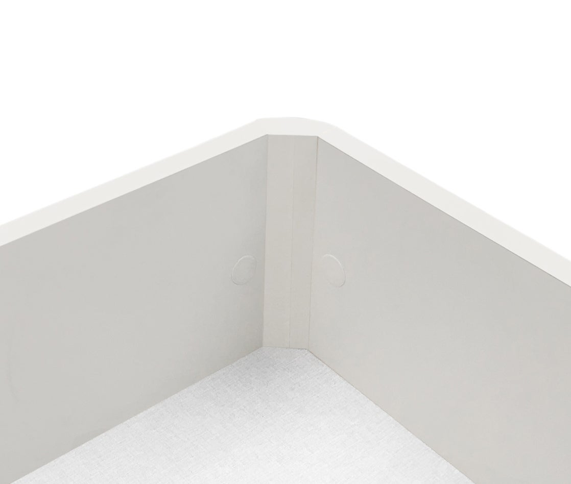 DORMIDAN - Canape Abatible de Gran Capacidad con esquinas Redondeadas , Base tapizada 3D transpirable + 4 válvulas aireación, 105x190cm Blanco - 3