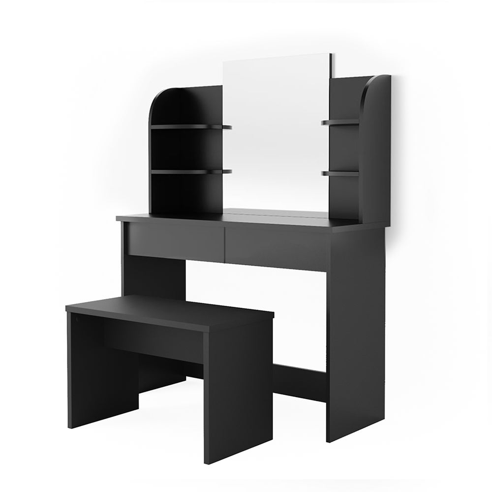 Vicco coiffeuse Charlotte, Noir, 108 cm avec banc Leroy Merlin