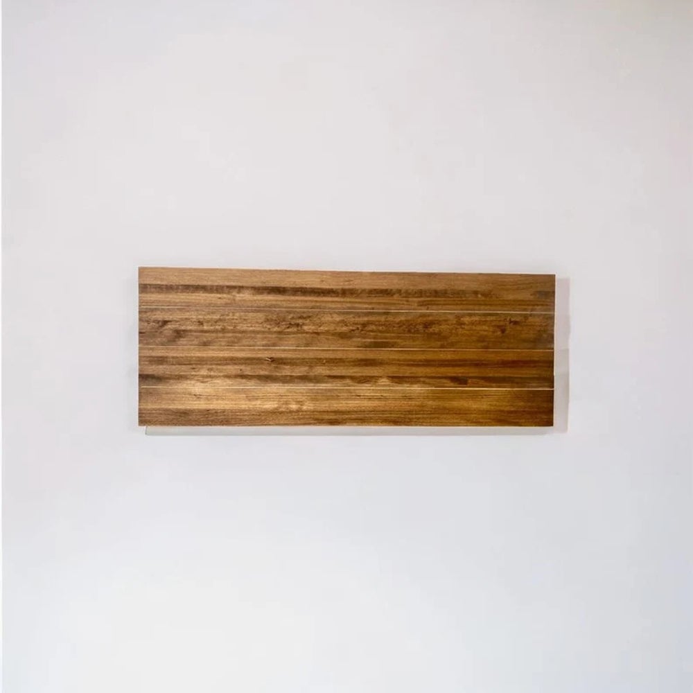 RAW WOOD® Tête de Lit | Modèle Hiyori | Finition Dark | 140x60cm | Faite à la Main Avec du Bois de Forêts Durables | Décoration de chambre - 4