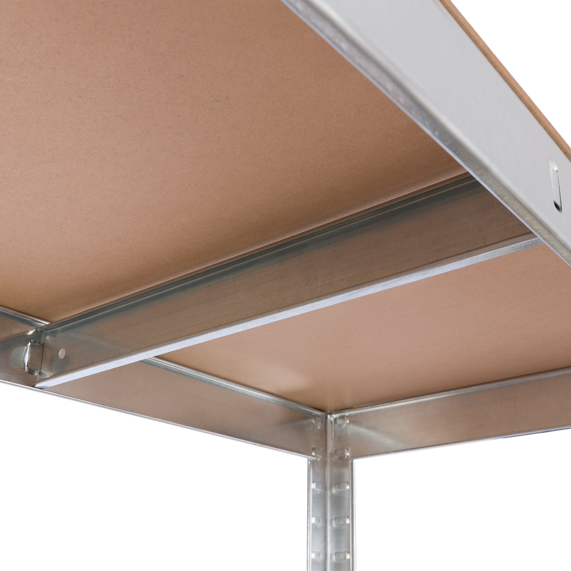 AREBOS Etagère Charge Lourde | 875 kg Capacité Totale | 180 x 75 x 45 cm | Métal galvanisé et Panneau de Fibre de Bois MDF - 7