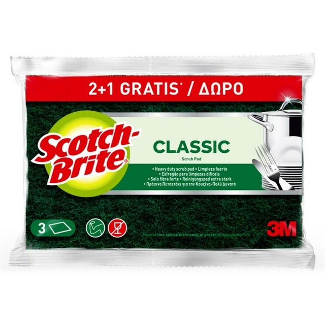Scotch-Brite Green Fiber 2 1 Piezas
