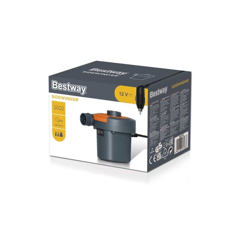 Elektryczna pompka powietrza Bestway Sidewinder wydajność 490 L/min uniwersalna - 9
