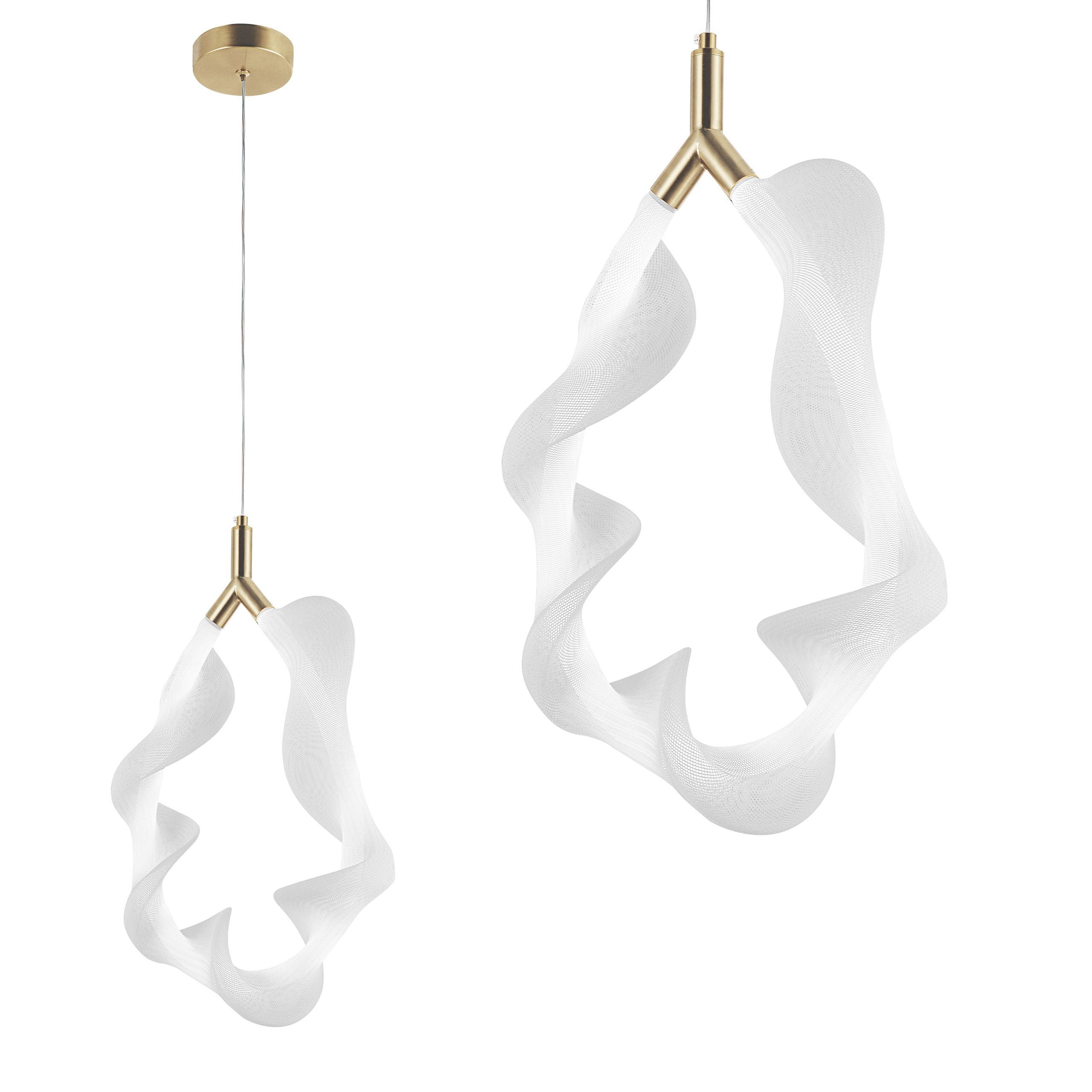 Lampa Sufitowa Wisząca Led Toolight Led G013-1Cp Biały Złoty