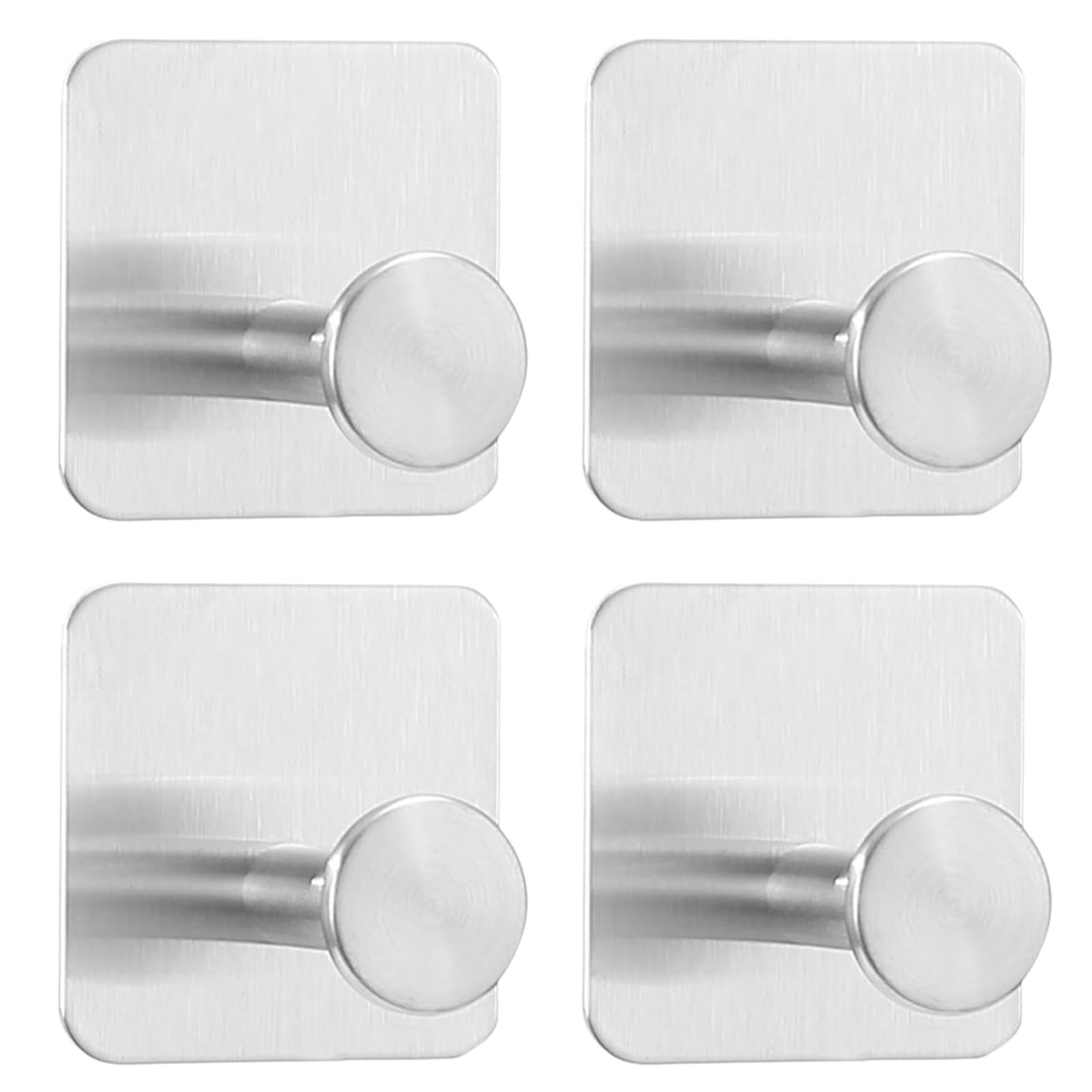 Lot De 4 Crochets Muraux Adhésifs Résistants Pour Cuisine, Salle De Bain