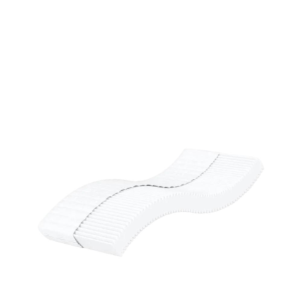 Materac piankowy vidaXL biały 100x200 cm podwójna twardość H2 H3