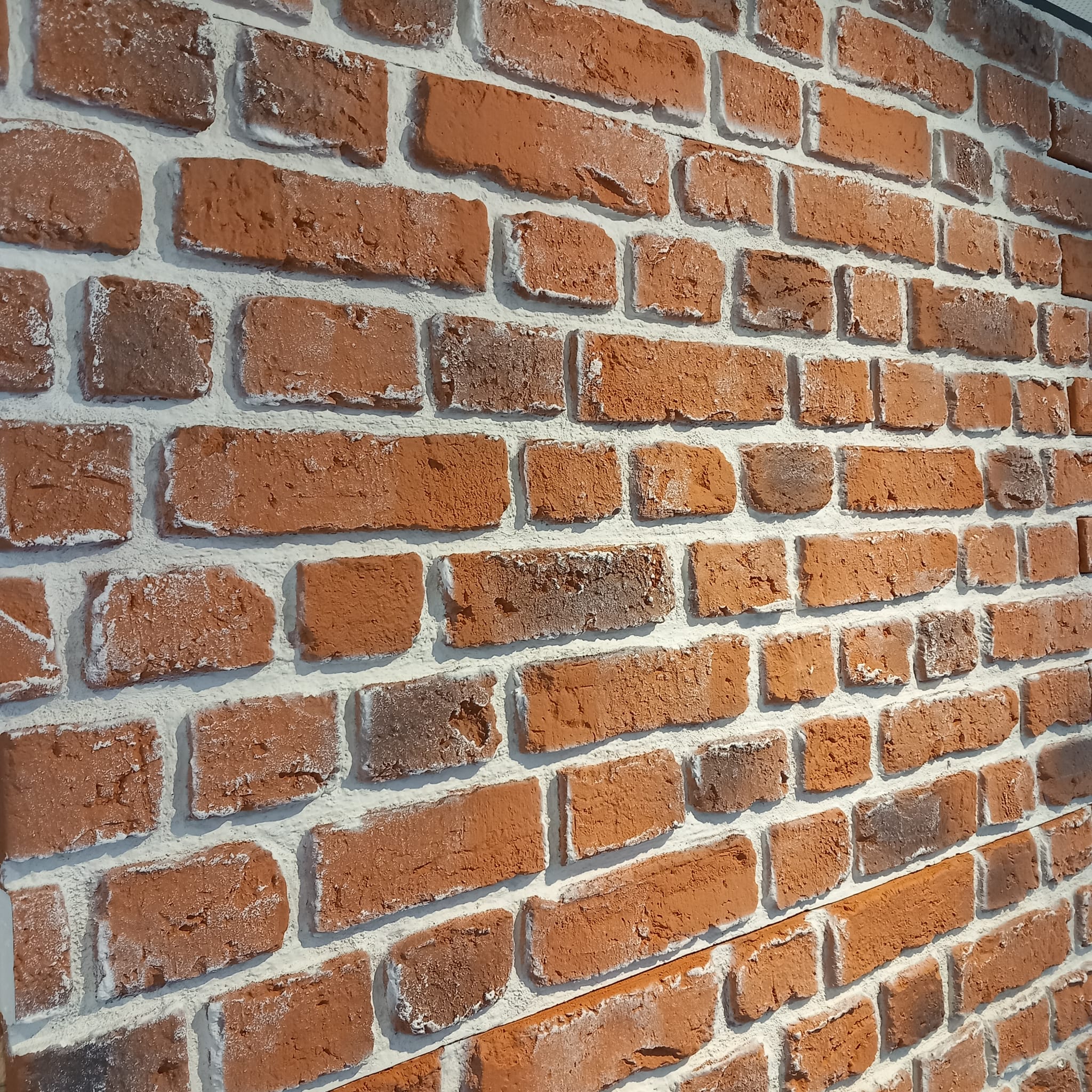 Panel 3D de pared XL PU Vintage Rojo sin juntas – Para interior/exterior. 113,5x57,5x3cm - 3