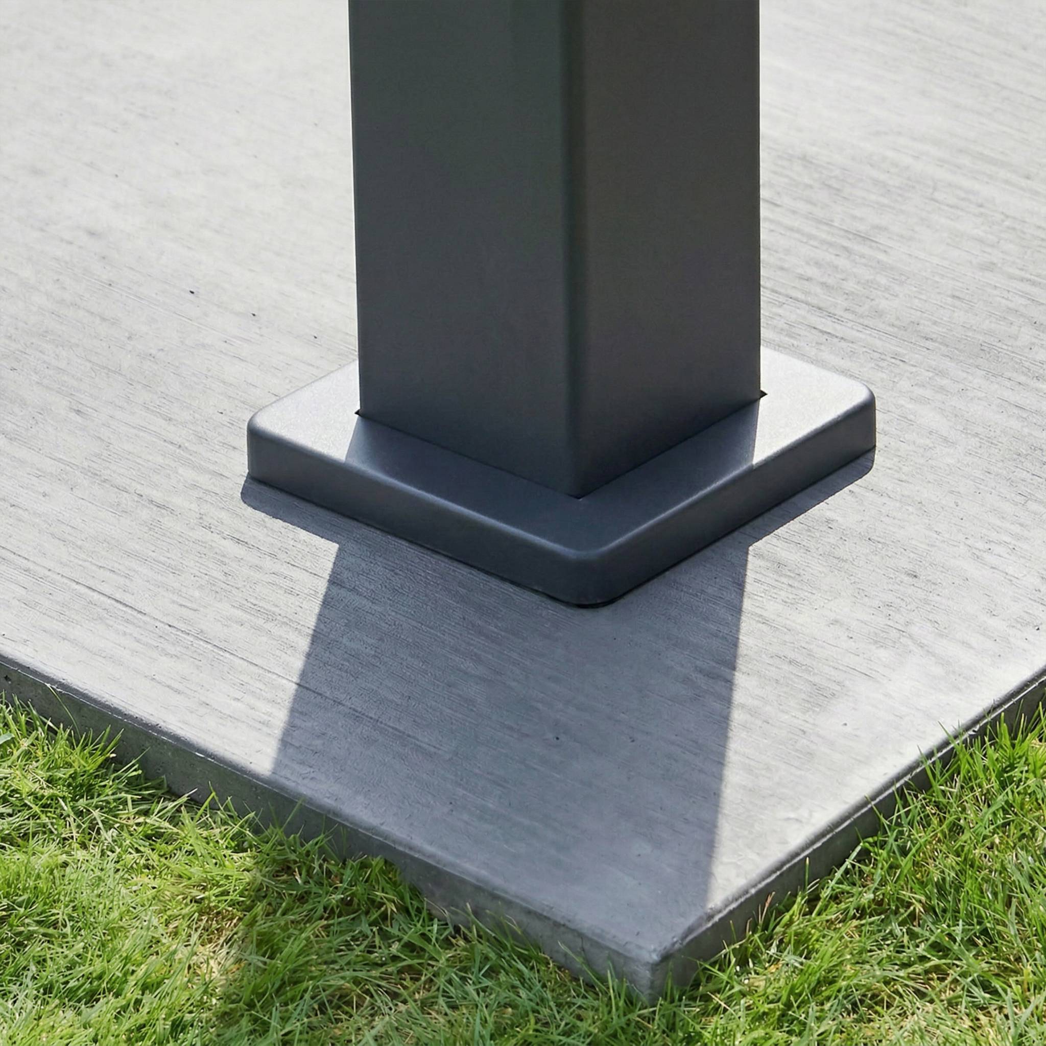 Pérgula bioclimática 3x4m com lâminas ajustáveis, Triomphe 3x4m, Antracite, 400x300x250 cm - 5