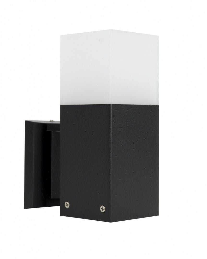 Kinkiet zewnętrzny Cube czarny 1xE27x20W wym: 20,5x8x14 cm IP44 SU-MA