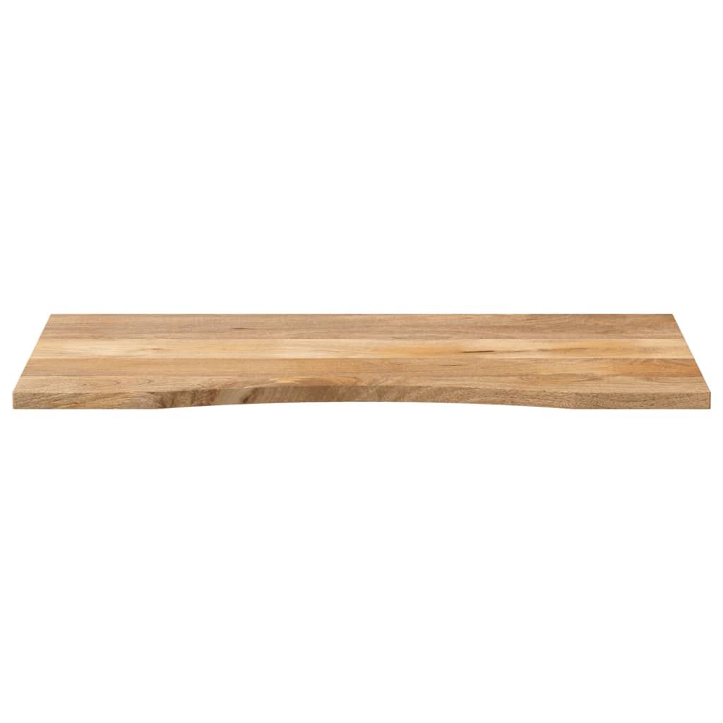 Dessus de bureau avec courbe 120x50x2,5 cm manguier massif brut - COMFORTXL - 3