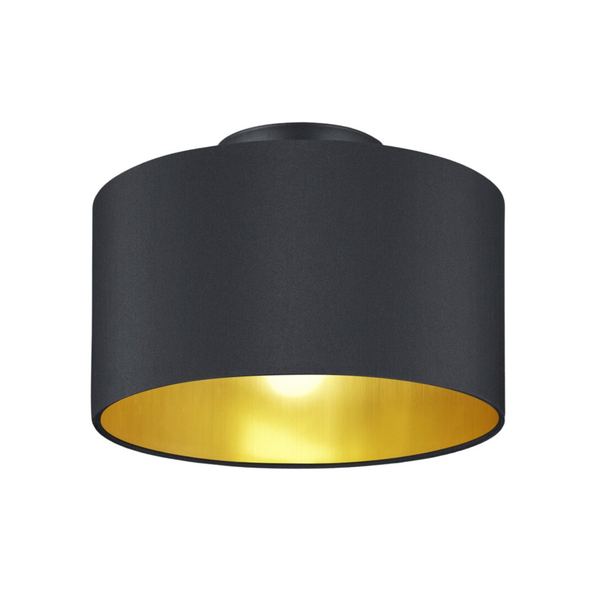 Lampa sufitowa wisząca Hostel czarno-złota 2xE14x40W nowoczesna wym: 22 x 30 x 30 cm tkanina Trio