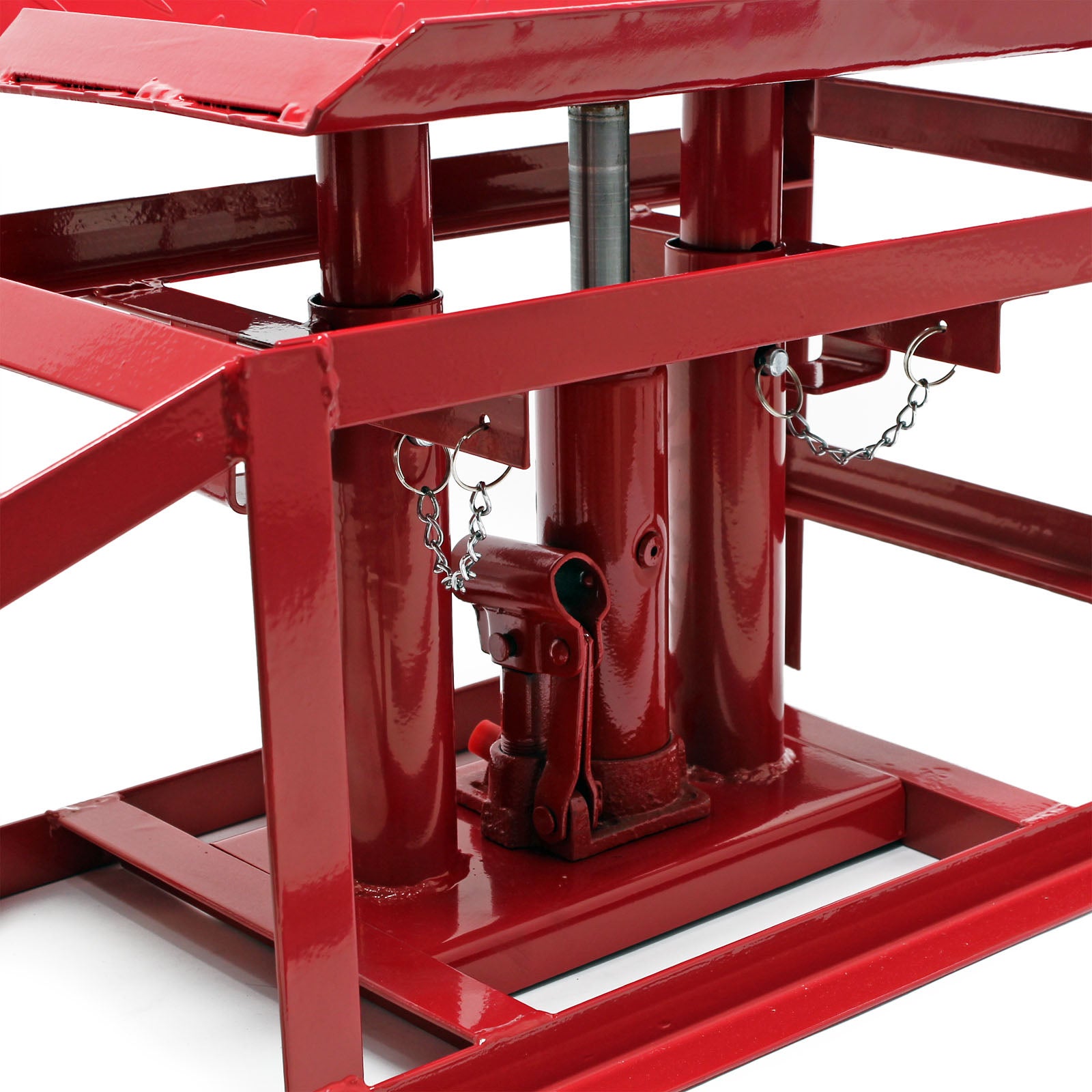 Lot de 2x Rampe de voiture – avec Cric hydraulique 2000 kg – Réglable en hauteur – Rampes d’accès Chargement Entretien Inspection… Wiltec - 4