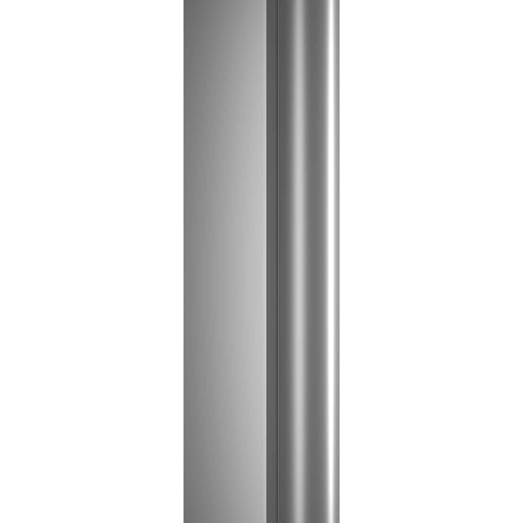 Pare-baignoire pivotant transparent alu-argenté, H.130 x l.104 cm SCHULTE, paroi de baignoire réversible, écran 5 mm pliant, 2 volets rabattables - 4