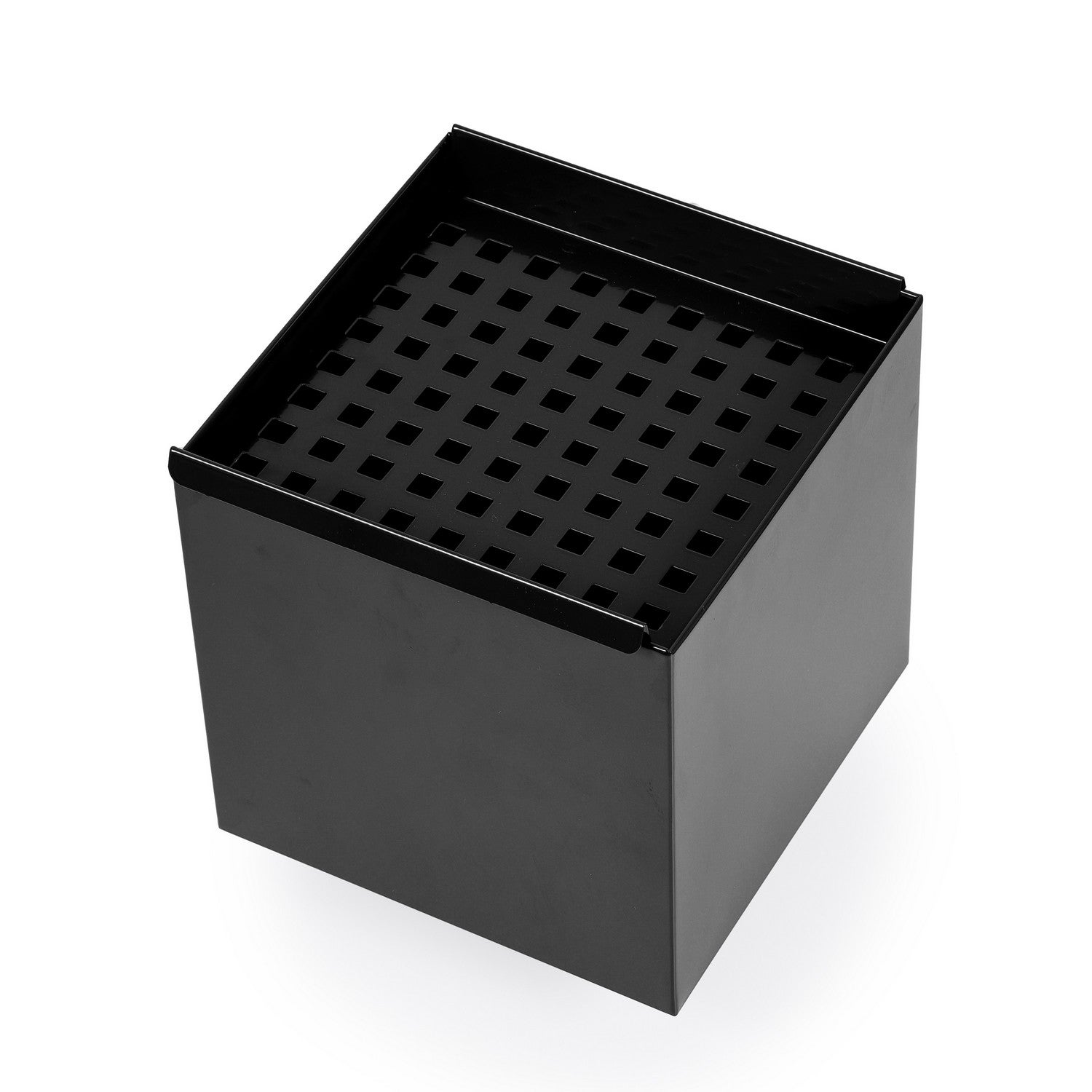 Boite à eau Noir RAL 9005 200 x 200 sortie Ø 100 avec grille anti-feuilles – LPP - 4