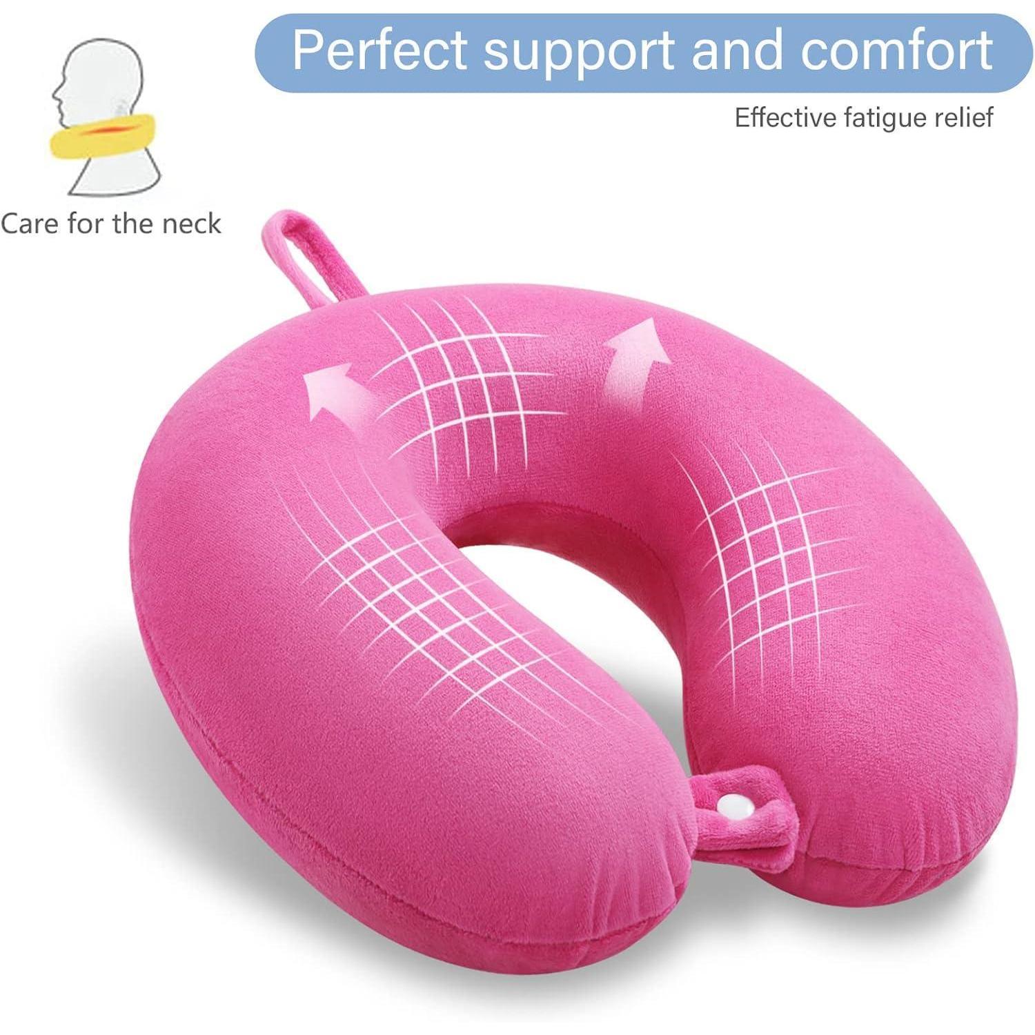 Coussin de voyage U-Form Mousse Mémoire Poudre Profonde 30x30x10 cm ...
