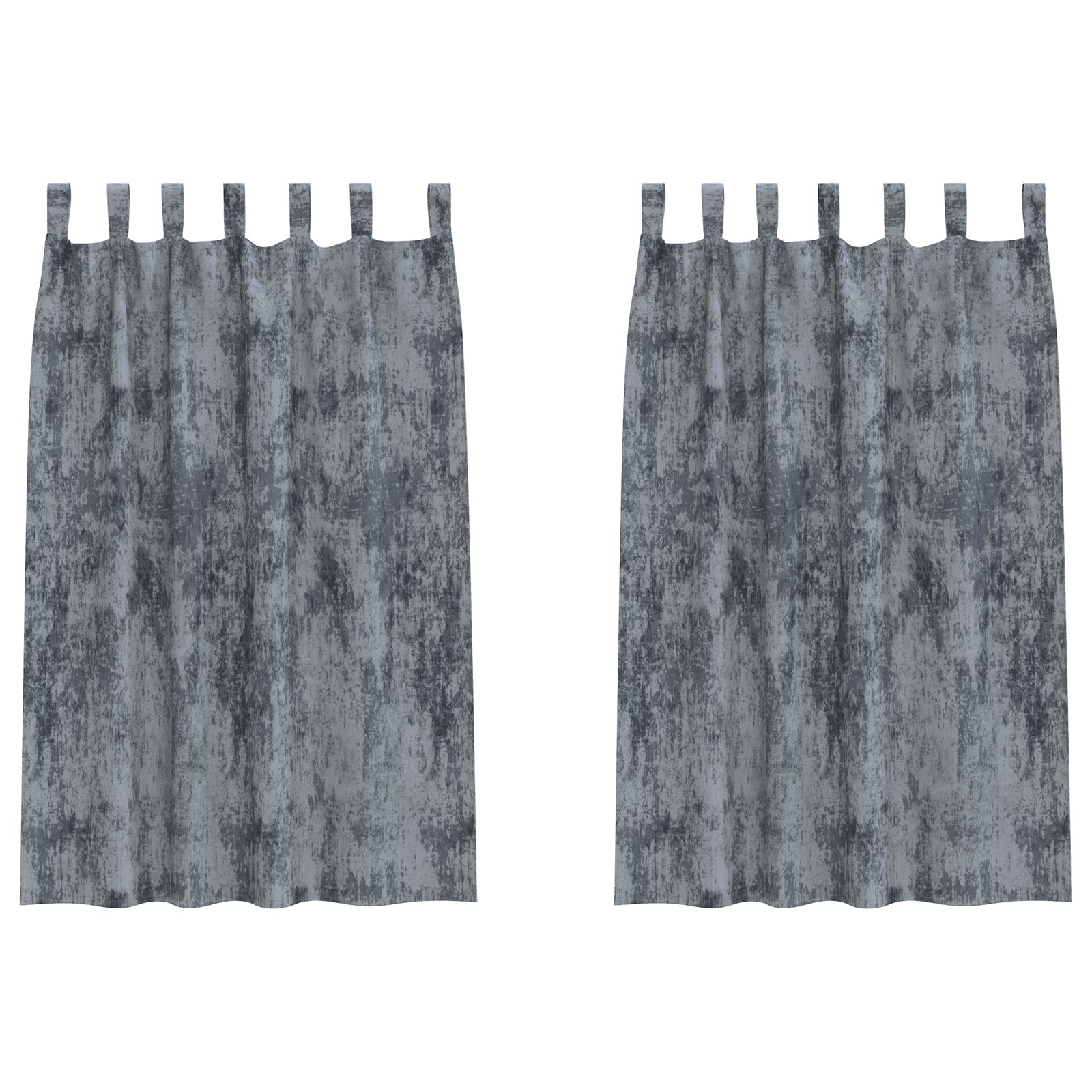 Zasłony z weluru 2 pcs Srebrnoszary 175 x 140 cm Aksamit vidaXL