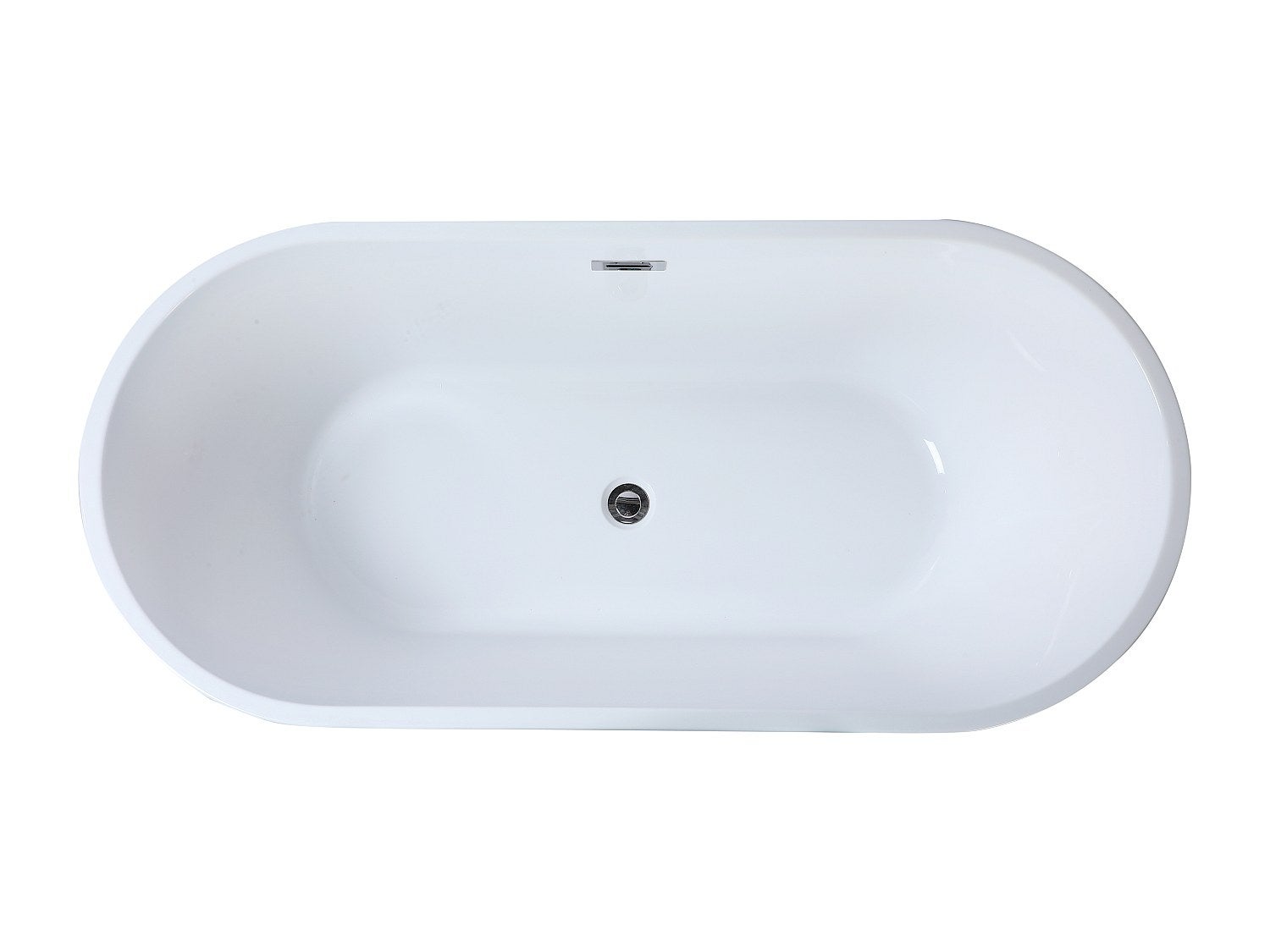 Bañera exenta design - 201 L - 150 x 70 x 58 cm - Blanco - TWIGGY - 5