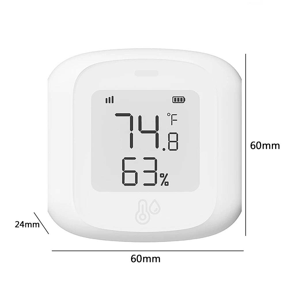 Pack 4 thermomètres hygromètres WiFi – capteurs température humidité LCD pour maison, app Smart Life, alertes instantanées, compatible Alexa - 2