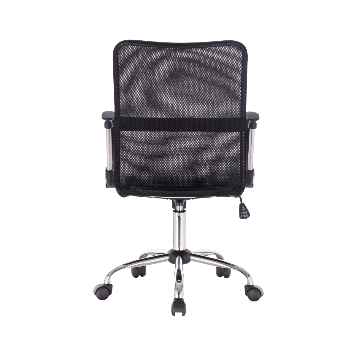 Rebecca Mobili Sedia Scrivania Poltroncina Nera Tessuto A Maglia 92,5/102,5x56,5x59,5 - 4